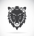 images of bear head on a white background vector image vector image
