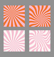 pink circus groovy background retro swirl burst vector image