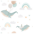 beautiful children seamless pattern contain vector image