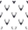 deer head pattern wild animal symbols seamless vector image vector image