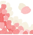 background of pink flower petals vector image vector image