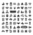big fitness icons set vector image