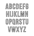 hand drawn sketch alphabet vector image