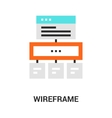 wireframe icon concept vector image vector image