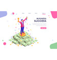 business earn application banner vector image vector image