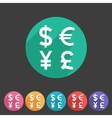 currency exchange sign icon converter symbol money vector image vector image
