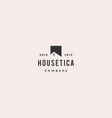 house home roof logo hipster vintage retro icon vector image vector image