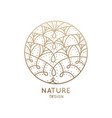 logo abstract flower vector image