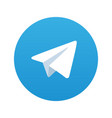 telegram messenger icon logo vector image