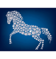 horse of diamonds vector image vector image