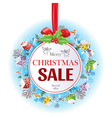sale christmas banner vector image