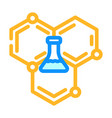 scientific molecular structure color icon vector image vector image