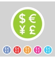 currency exchange sign icon converter symbol money vector image vector image