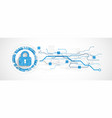 personal data security cyber or information vector image