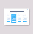planning schedule online planner organizer vector image