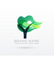 creative tree logo design vector image