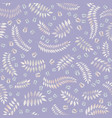 floral leaves pattern seamless background nature vector image