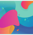 colorful abstract geometric background liquid vector image