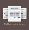 internet site map navigation structure prototype vector image vector image