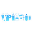 set of water balance vector image