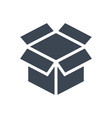 box glyph icon vector image vector image