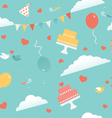 wedding party seamless pattern vector image