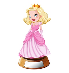 Cute little princess Royalty Free Vector Image