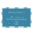 certificate template diploma modern design vector image