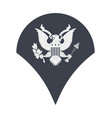 military ranks and insignia stripes chevrons vector image