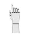 robotic arm symbol vector image vector image