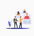 business leader consulting hr expert vector image