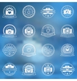 camera icons or labels set vector image