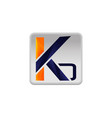 letter k logo icon design template trendy minimal vector image vector image