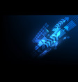 networking technology telecom background vector image vector image