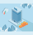 virtual bank and cloud computing vector image