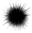 black hole of explosion radial lines vector image