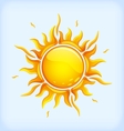 bright yellow sun vector image vector image