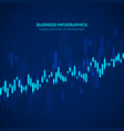 business data statistic financial graph chart vector image