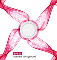 color abstract wave background vector image vector image