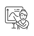 maths lesson - line design single isolated vector image vector image