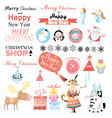 set christmas vector image