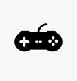 video game control joystick flat icon videogame vector image