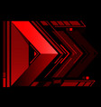 abstract red arrow technology vector image