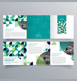brochure design template vector image