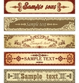 set of retro banners vector image vector image