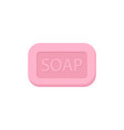 bar soap isolated on white background vector image vector image