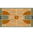 basketball court vector image vector image