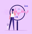 concept of big data analysis vector image