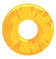 pineapple ring cartoon icon sweet fruit slice vector image