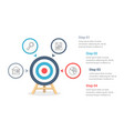target infographics vector image vector image